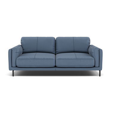 Morris Large 2 Seater Sofa - 2.25 Seater Compact Fabric 2 Seater Sofas Sterling Home 13 BFA-MAD-08 PACIFIC BLUE