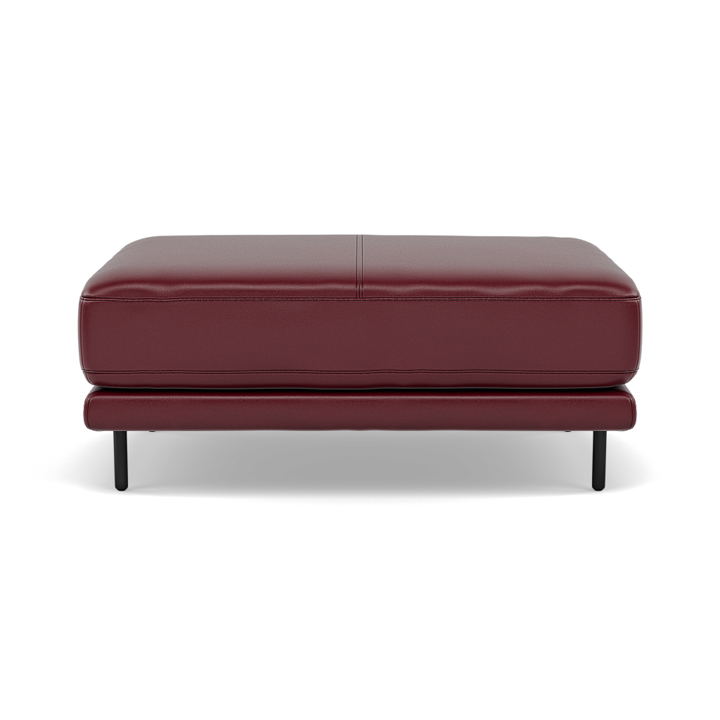 Morris Large Footstool - Rectangular footstool A Cat 20 Footstools Sterling Home 4 BV-035C DEEP RED