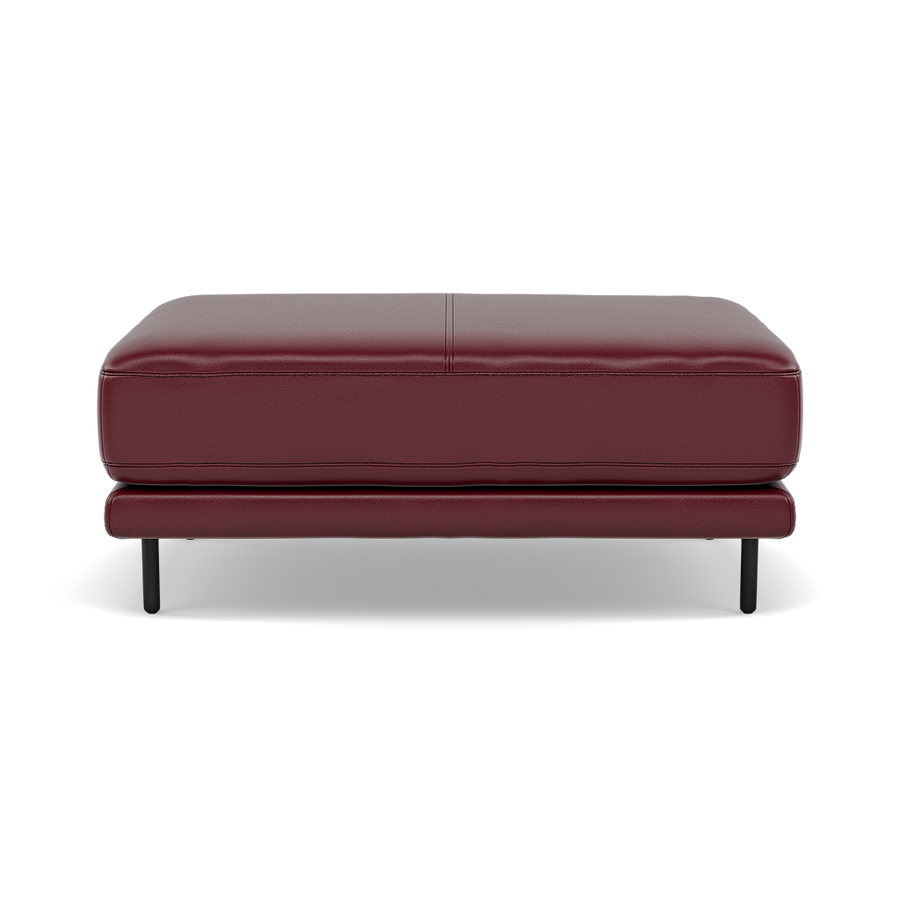 Morris Large Footstool - Rectangular footstool A Cat 20 Footstools Sterling Home BV-035C DEEP RED 1