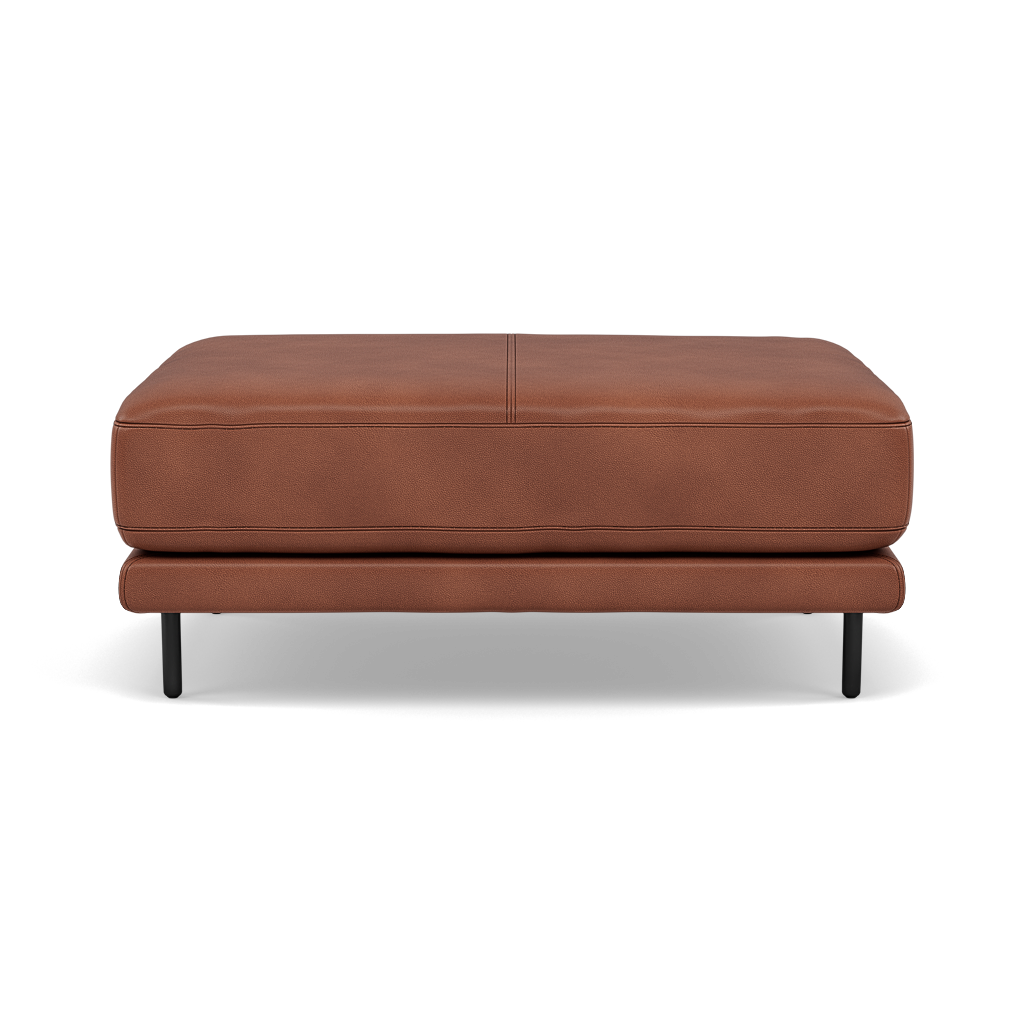 Morris Large Footstool - Rectangular footstool A Cat 20 Footstools Sterling Home 1 TO-376E BRANDY