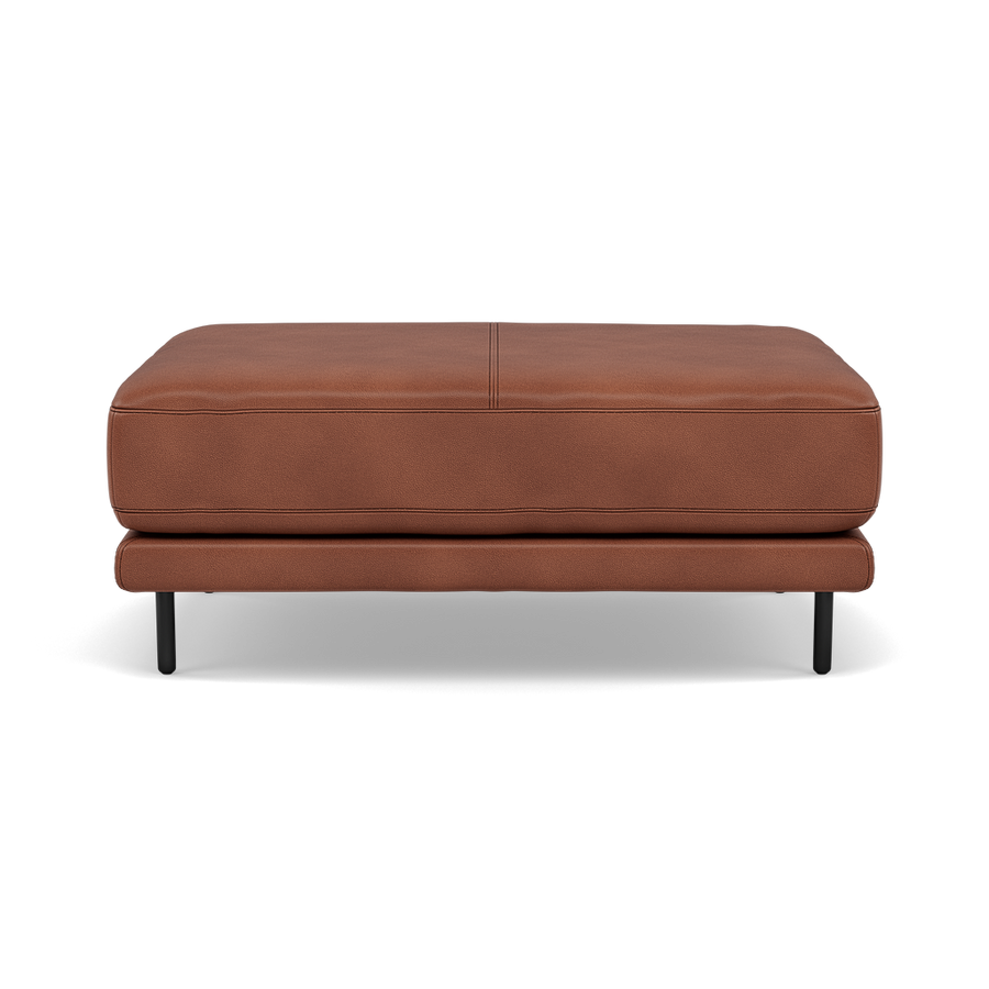 Morris Large Footstool - Rectangular footstool A Cat 20 Footstools Sterling Home 1 TO-376E BRANDY