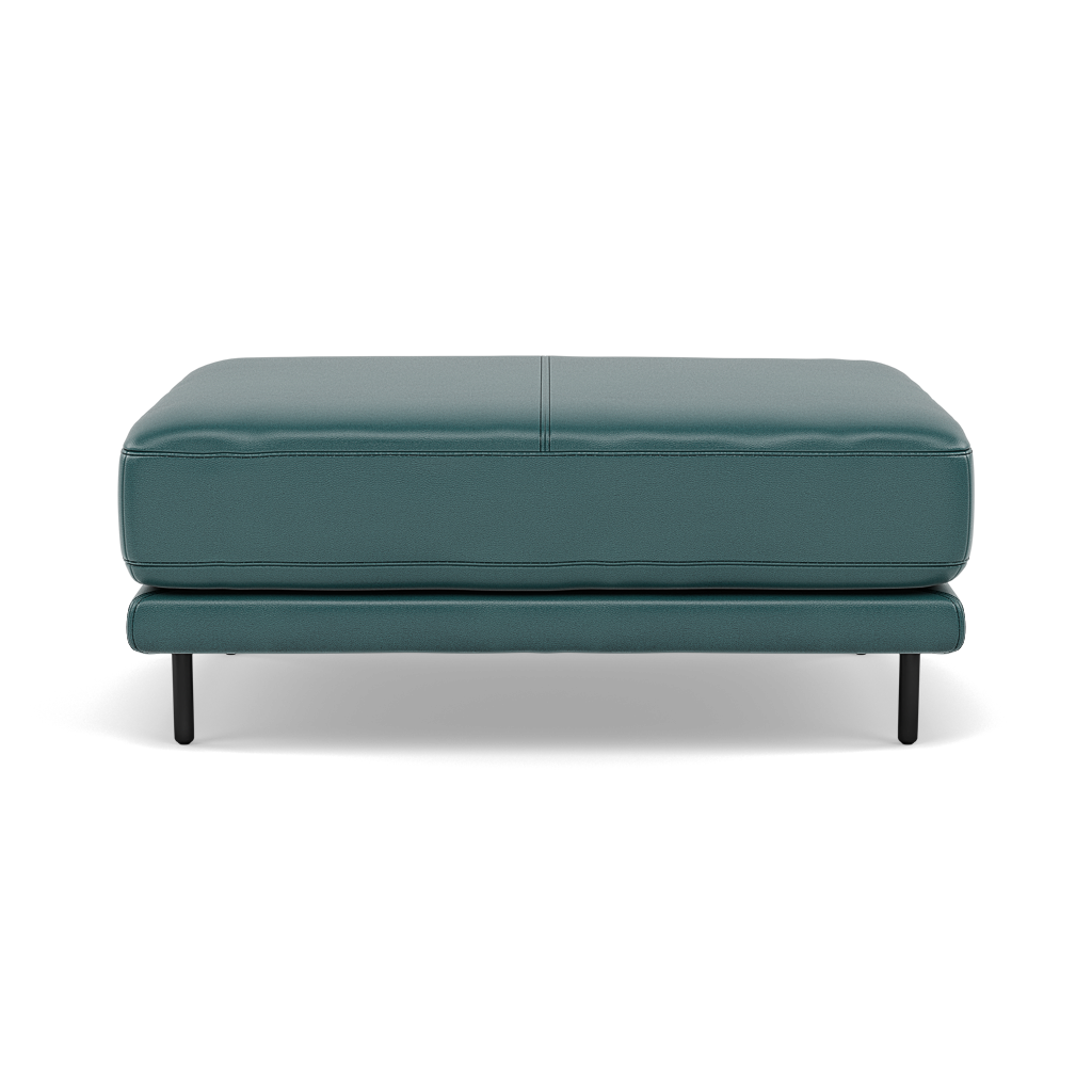 Morris Large Footstool - Rectangular footstool A Cat 20 Footstools Sterling Home 3 BV-301E LAKE GREEN