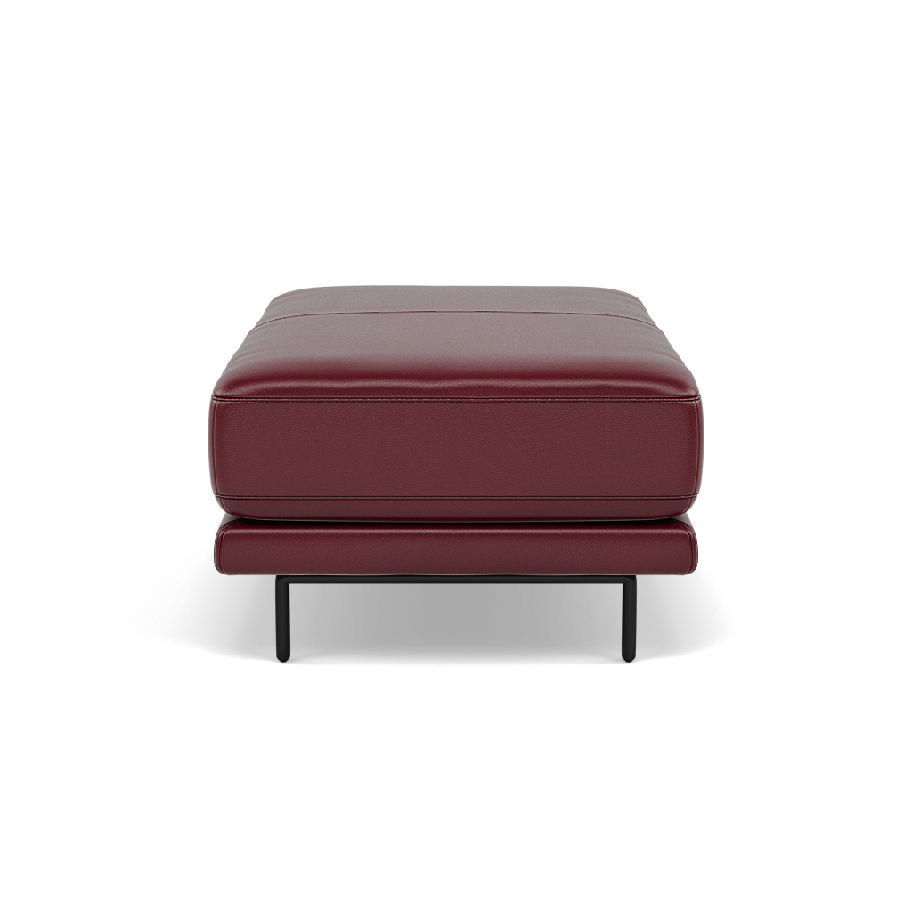 Morris Large Footstool - Rectangular footstool A Cat 20 — BV-035C DEEP RED, gallery image 2