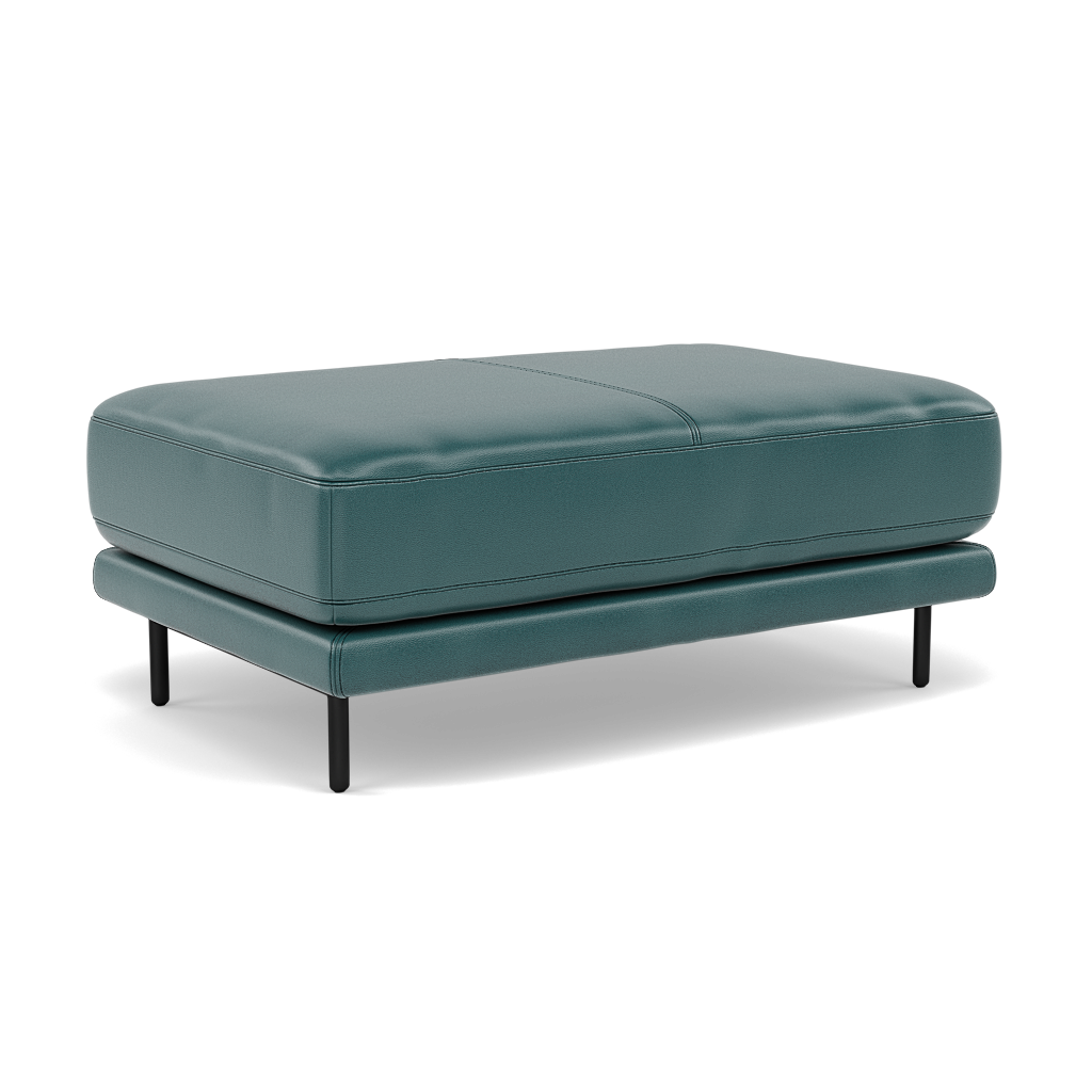 Morris Large Footstool - Rectangular footstool A Cat 20 — BV-301E  LAKE GREEN, gallery image 1
