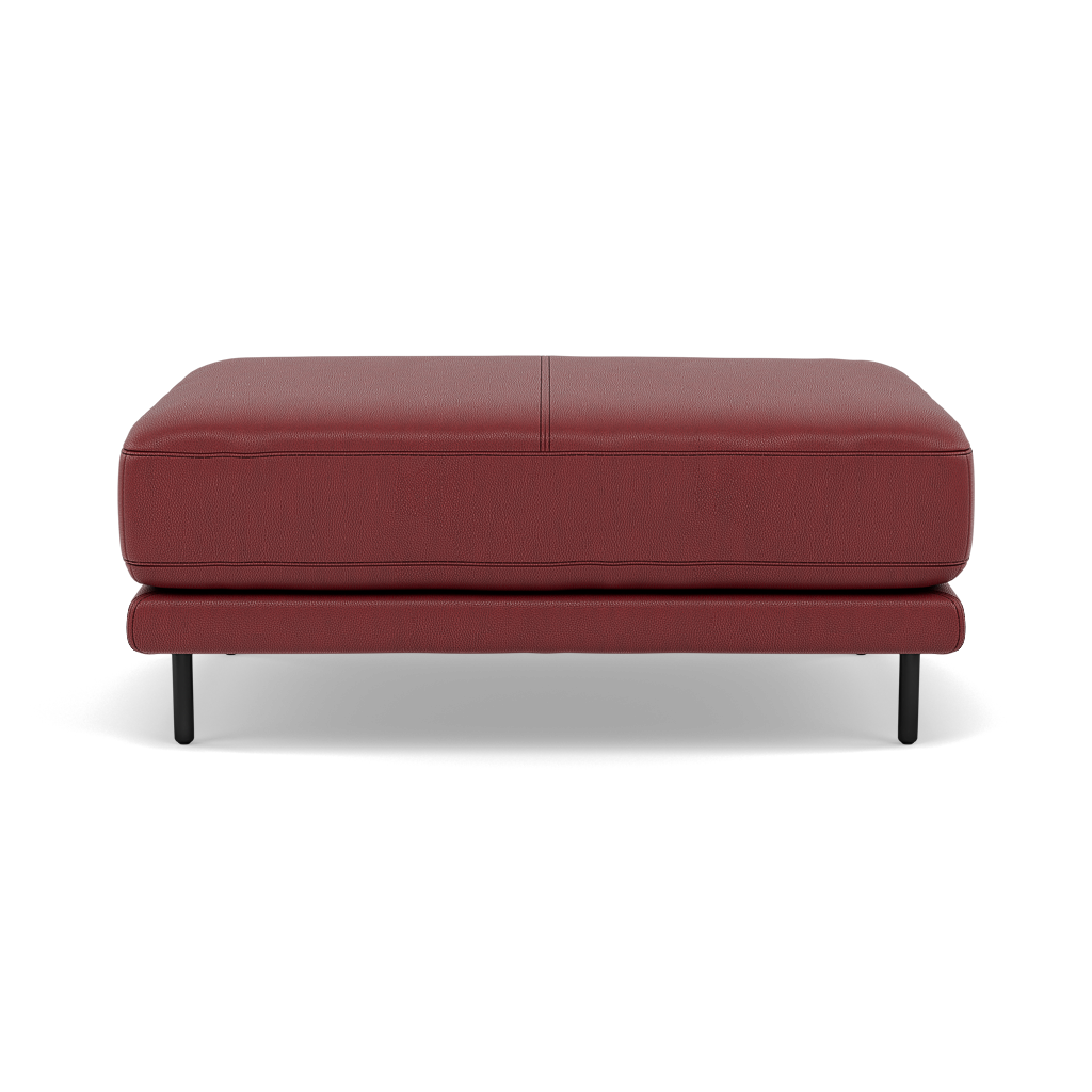 Morris Large Footstool - Rectangular footstool A Cat 25 Footstools Sterling Home 15 NC-854C RUSTIC RED