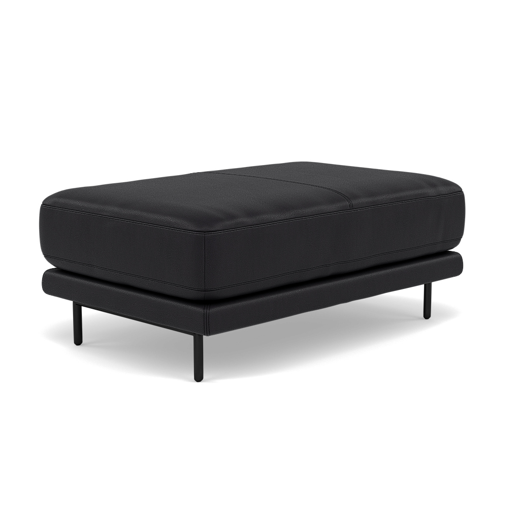 Morris Large Footstool - Rectangular footstool A Cat 25 — NC-023C BLACK, gallery image 3