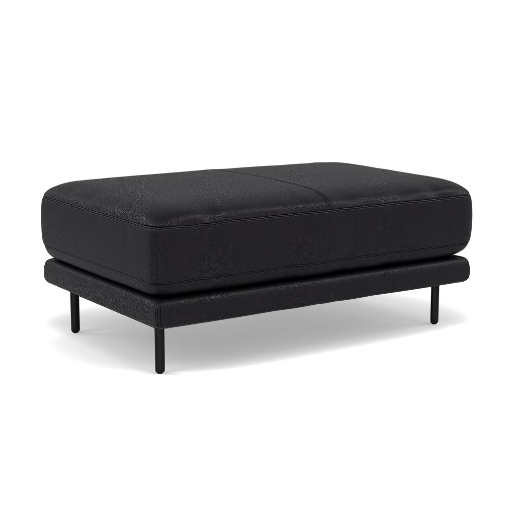 Morris Large Footstool - Rectangular footstool A Cat 25 — NC-023C BLACK, gallery image 1