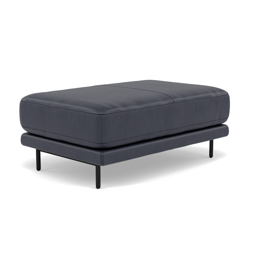 Morris Large Footstool - Rectangular footstool A Cat 25 — NC-036C NAVY BLUE, gallery image 3