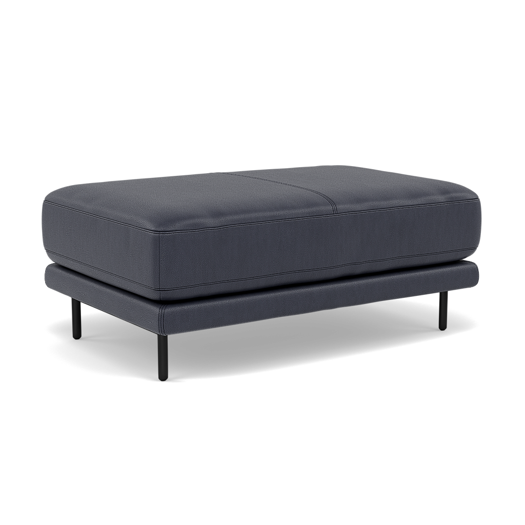 Morris Large Footstool - Rectangular footstool A Cat 25 — NC-036C NAVY BLUE, gallery image 1
