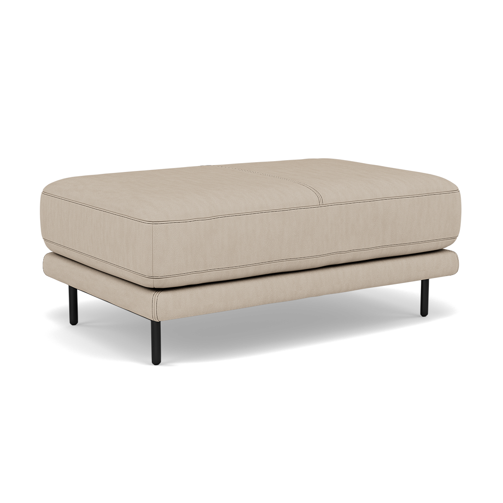 Morris Large Footstool - Rectangular footstool A Cat 25 — NC-039C PEBBLE, gallery image 1