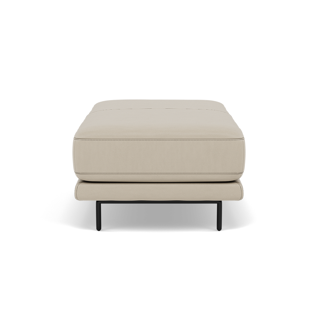 Morris Large Footstool - Rectangular footstool A Cat 25 — NC-041E SILVER GREY, gallery image 2