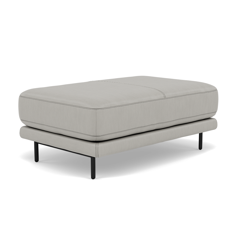 Morris Large Footstool - Rectangular footstool A Cat 25 — NC-251E GREY, gallery image 3