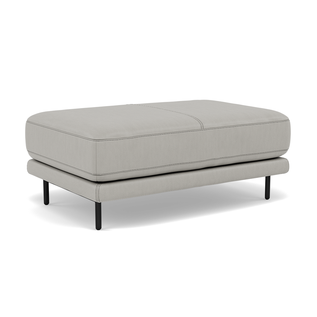 Morris Large Footstool - Rectangular footstool A Cat 25 — NC-251E GREY, gallery image 1