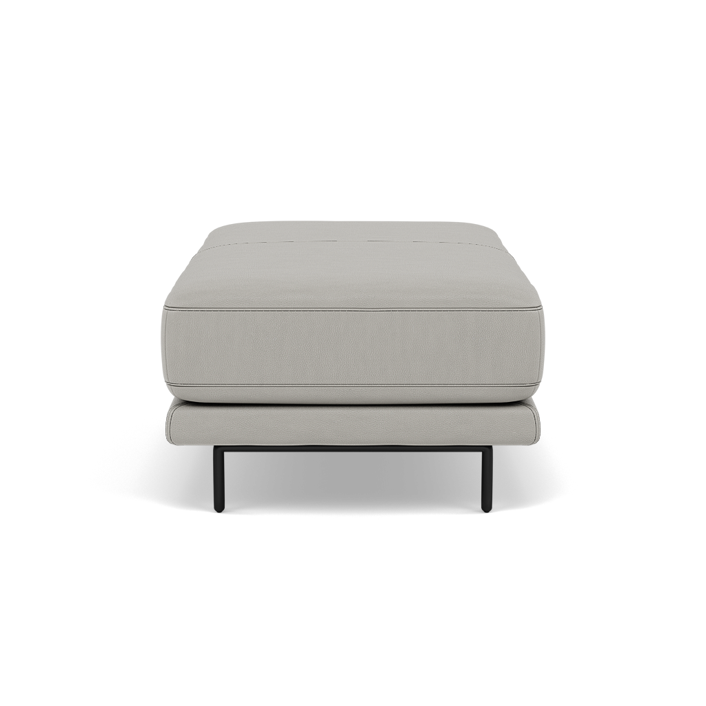 Morris Large Footstool - Rectangular footstool A Cat 25 — NC-251E GREY, gallery image 2