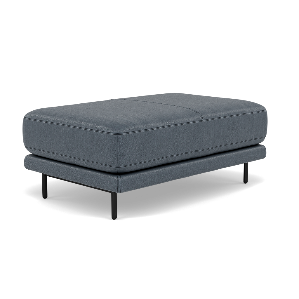 Morris Large Footstool - Rectangular footstool A Cat 25 — NC-313E OCEAN BLUE, gallery image 3