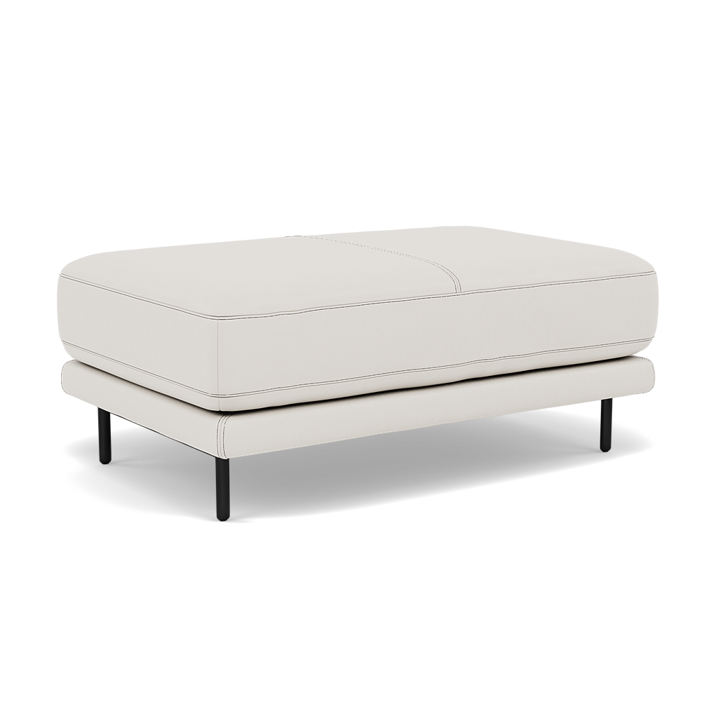 Morris Large Footstool - Rectangular footstool A Cat 25 — NC-744D STAR WHITE, gallery image 1