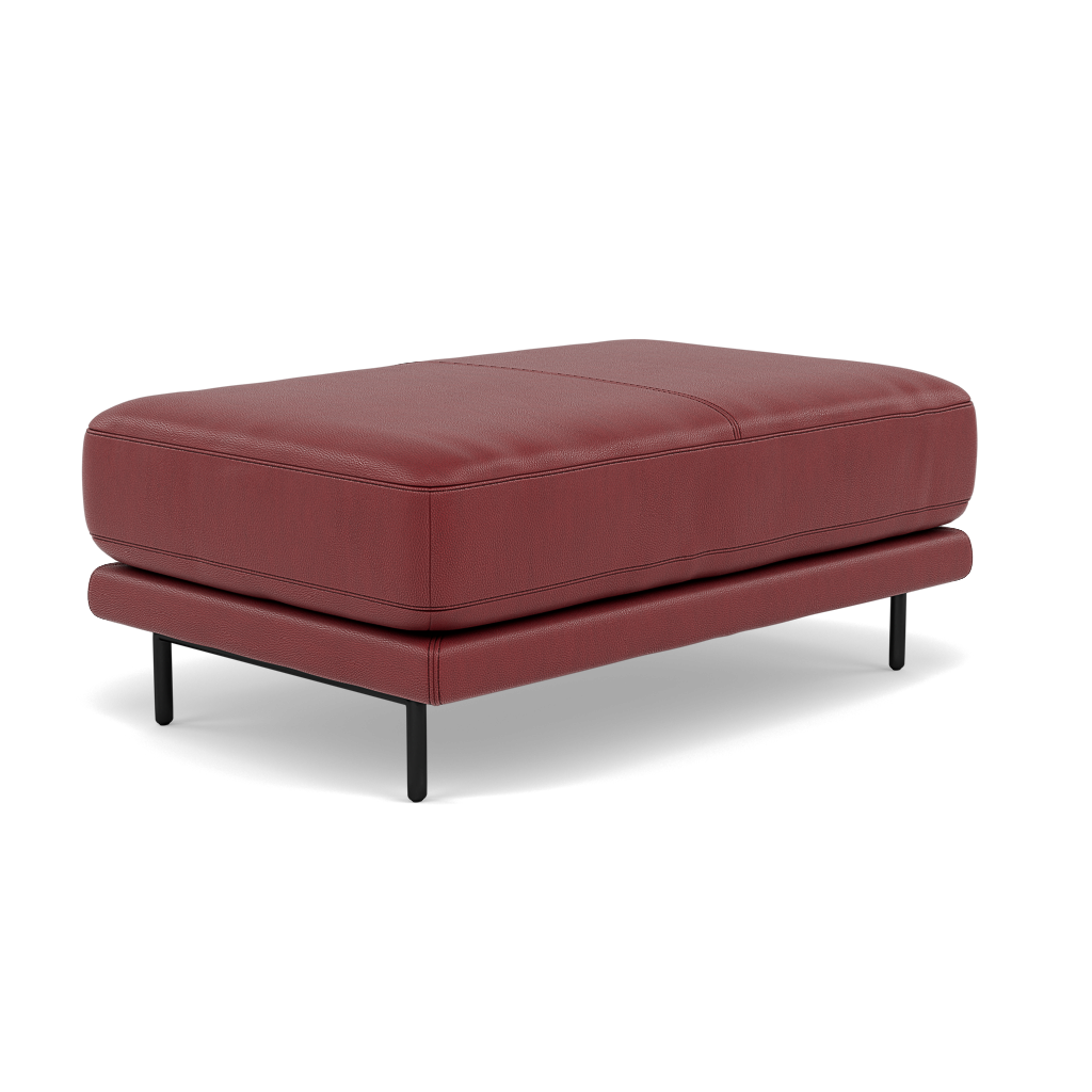 Morris Large Footstool - Rectangular footstool A Cat 25 — NC-854C RUSTIC RED, gallery image 3