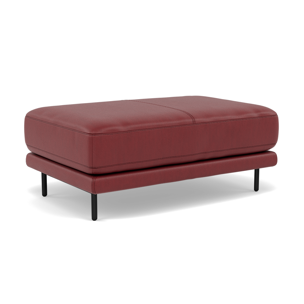 Morris Large Footstool - Rectangular footstool A Cat 25 — NC-854C RUSTIC RED, gallery image 1
