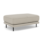 Morris Large Footstool - Rectangular footstool A Cat 25 — NC-946B FEATHER GREY, gallery image 1