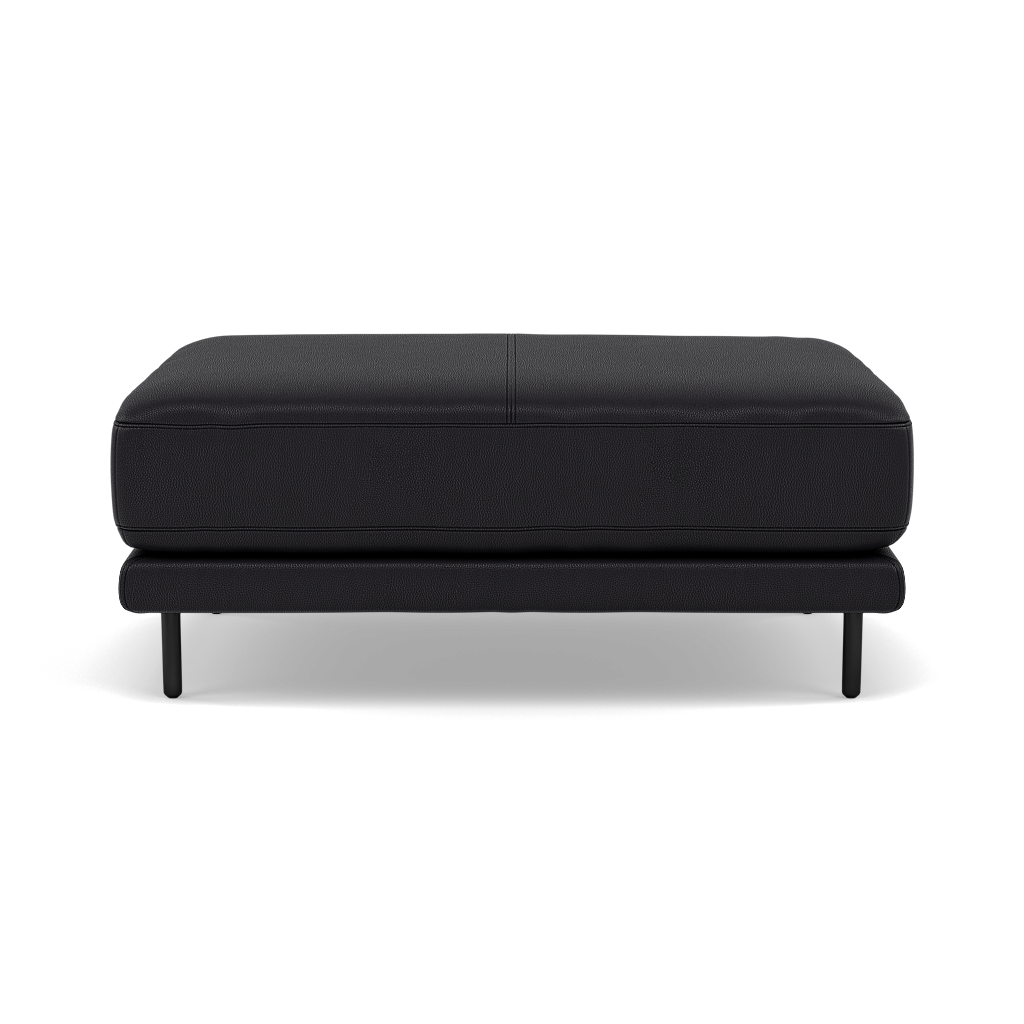 Morris Large Footstool - Rectangular footstool A Cat 25 Footstools Sterling Home 12 NC-023C BLACK