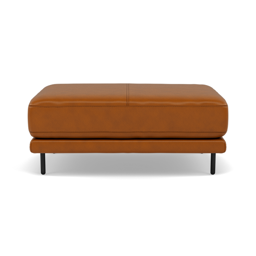Morris Large Footstool - Rectangular footstool A Cat 30F Footstools Sterling Home 1 SK-598D CARAMEL