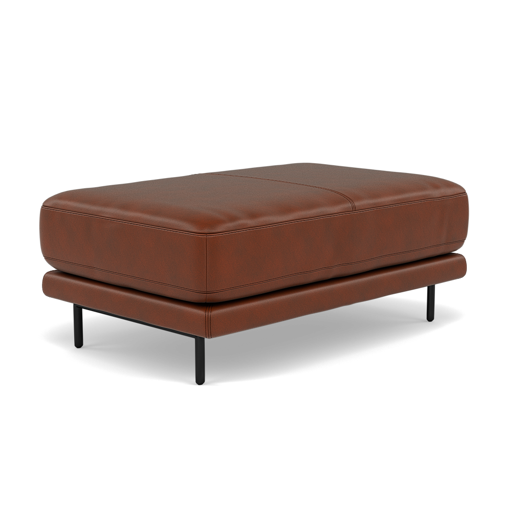 Morris Large Footstool - Rectangular footstool A Cat 30F — SK-297E CUMIN, gallery image 3