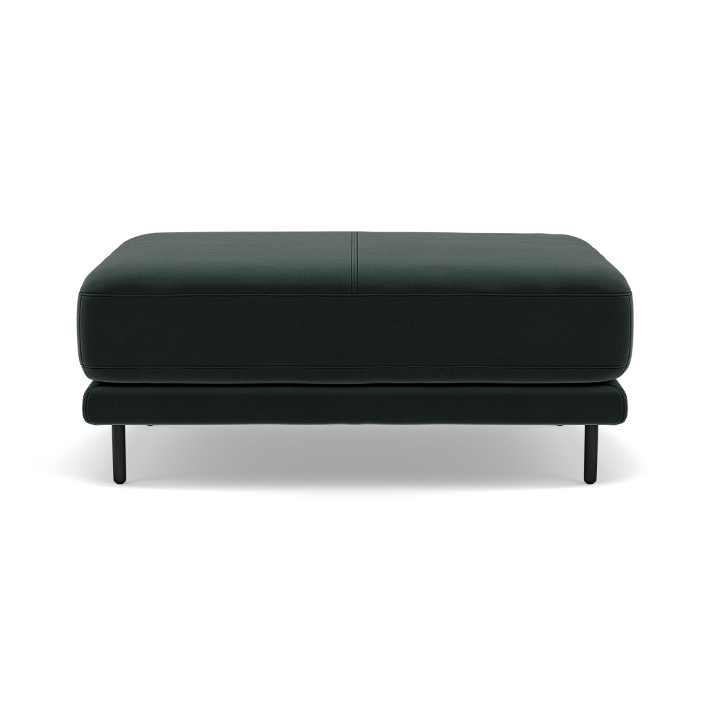Morris Large Footstool - Rectangular footstool A Fabric Footstools Sterling Home 12 FAB-MEG-21 CHARCOAL GREY