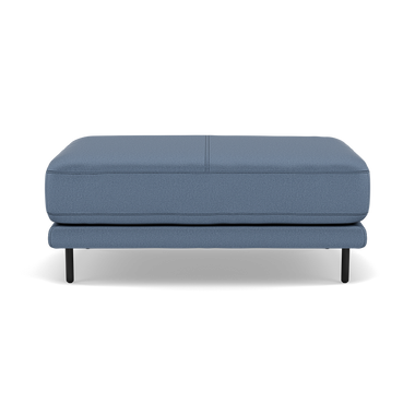 Morris Large Footstool - Rectangular footstool A Fabric Footstools Sterling Home 11 BFA-MAD-08 PACIFIC BLUE