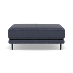 Morris Large Footstool - Rectangular footstool A Fabric Footstools Sterling Home 8 BFA-BLJ-08 PACIFIC BLUE