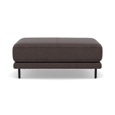 Morris Large Footstool - Rectangular footstool A Fabric Footstools Sterling Home 4 BFA-BLJ-088 CHARCOAL GREY
