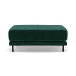 Morris Large Footstool - Rectangular footstool A Fabric Footstools Sterling Home 17 FAB-MEG-37 EMERALD GREEN