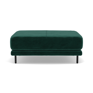 Morris Large Footstool - Rectangular footstool A Fabric Footstools Sterling Home 17 FAB-MEG-37 EMERALD GREEN