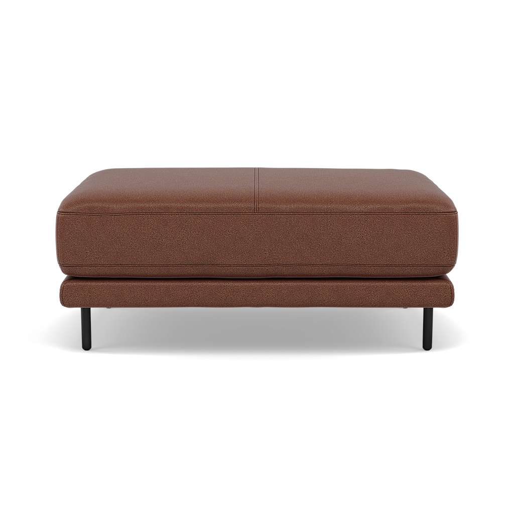 Morris Large Footstool - Rectangular footstool A Fabric Footstools Sterling Home 7 BFA-BLJ-05 HAZELNUT