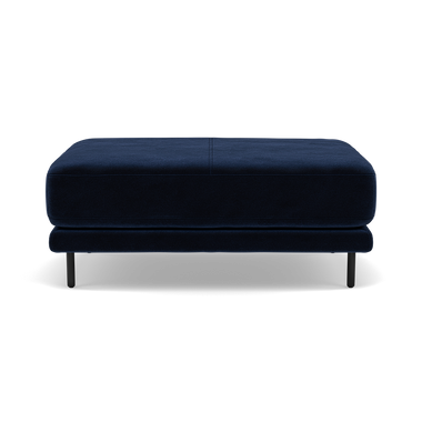 Morris Large Footstool - Rectangular footstool A Fabric Footstools Sterling Home 15 FAB-MEG-28 NAVY