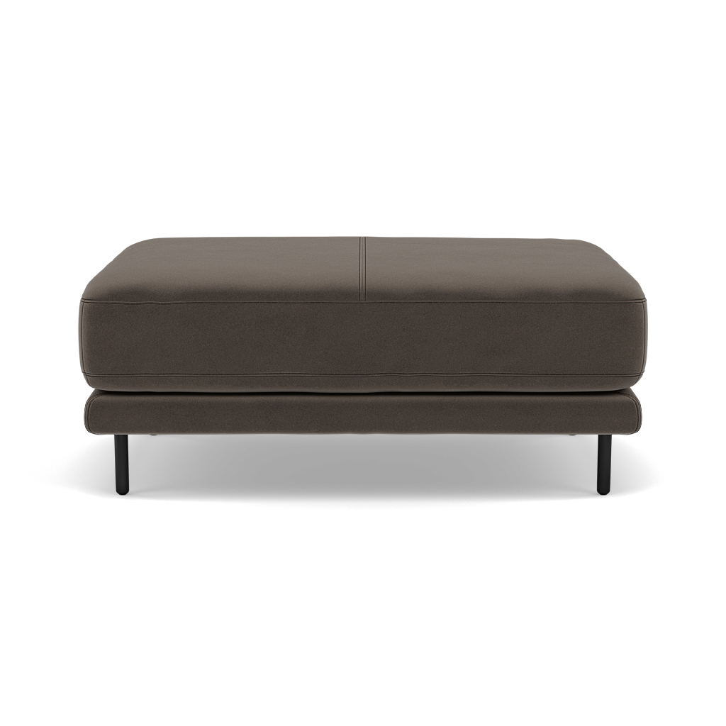 Morris Large Footstool - Rectangular footstool A Fabric Footstools Sterling Home 13 FAB-MEG-51 DK TAUPE