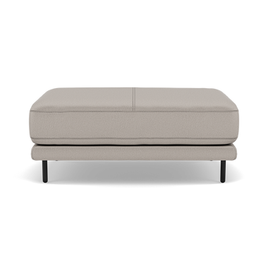 Morris Large Footstool - Rectangular footstool A Fabric Footstools Sterling Home 10 BFAMAD-02 SILVER GREY