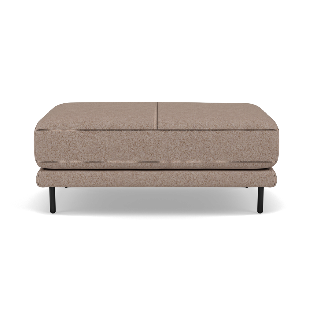 Morris Large Footstool - Rectangular footstool A Fabric Footstools Sterling Home 3 BFA-BLJ-946 SILVER GREY