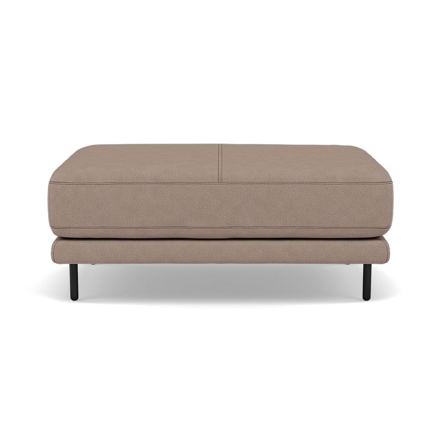 Morris Large Footstool - Rectangular footstool A Fabric Sterling Home BFA-BLJ-946 SILVER GREY 2