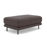 Morris Large Footstool - Rectangular footstool A Fabric — BFA-BLJ-088 CHARCOAL GREY, gallery image 3