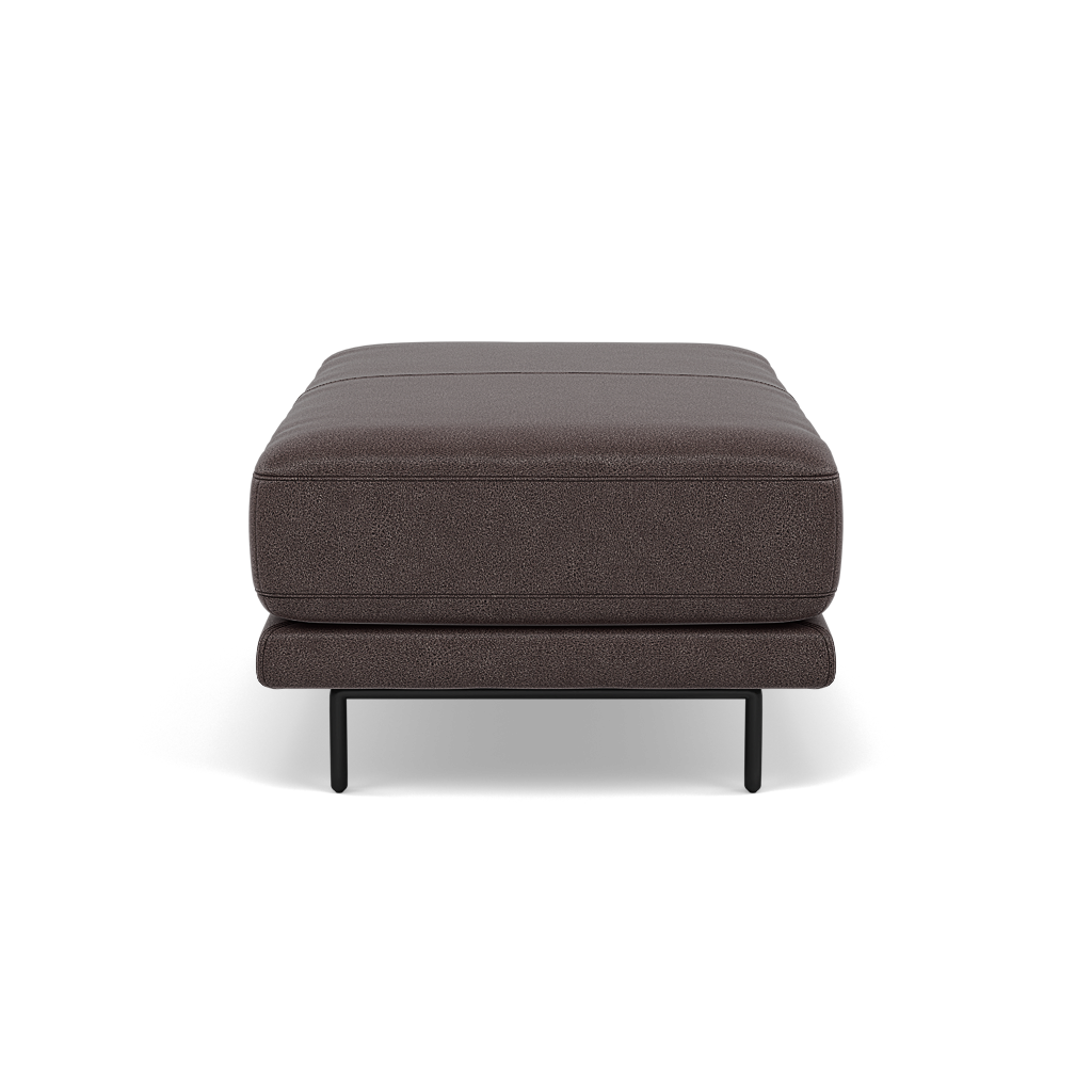 Morris Large Footstool - Rectangular footstool A Fabric — BFA-BLJ-088 CHARCOAL GREY, gallery image 2