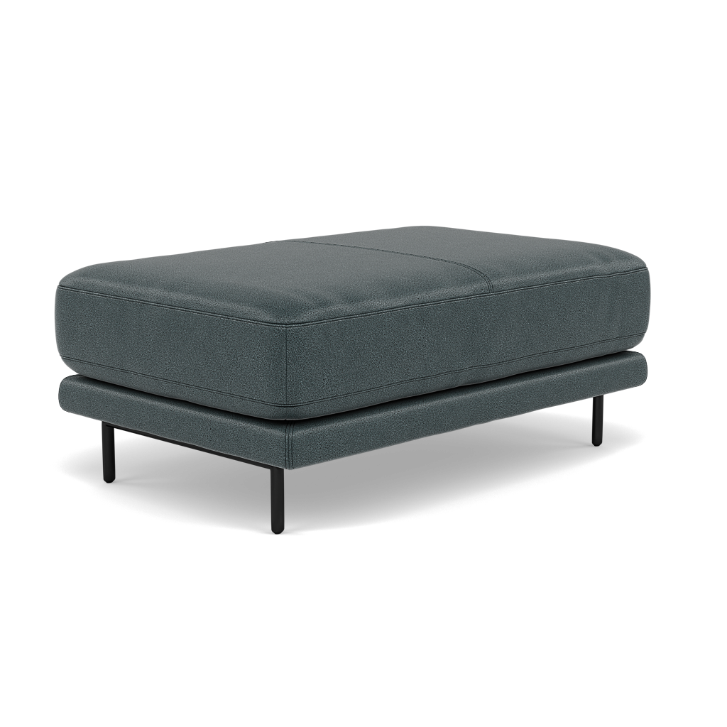 Morris Large Footstool - Rectangular footstool A Fabric — BFA-BLJ-2047 LAKE GREEN, gallery image 3