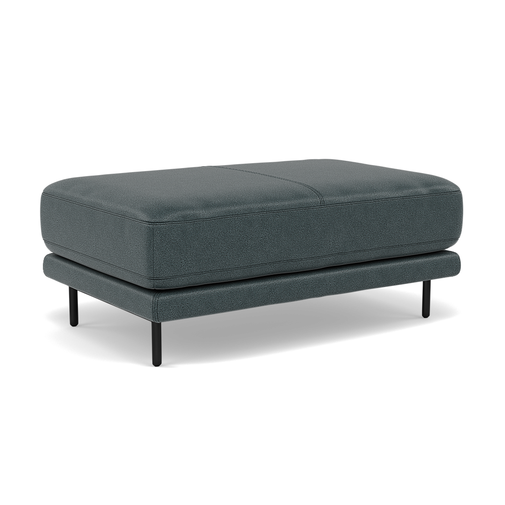 Morris Large Footstool - Rectangular footstool A Fabric — BFA-BLJ-2047 LAKE GREEN, gallery image 1