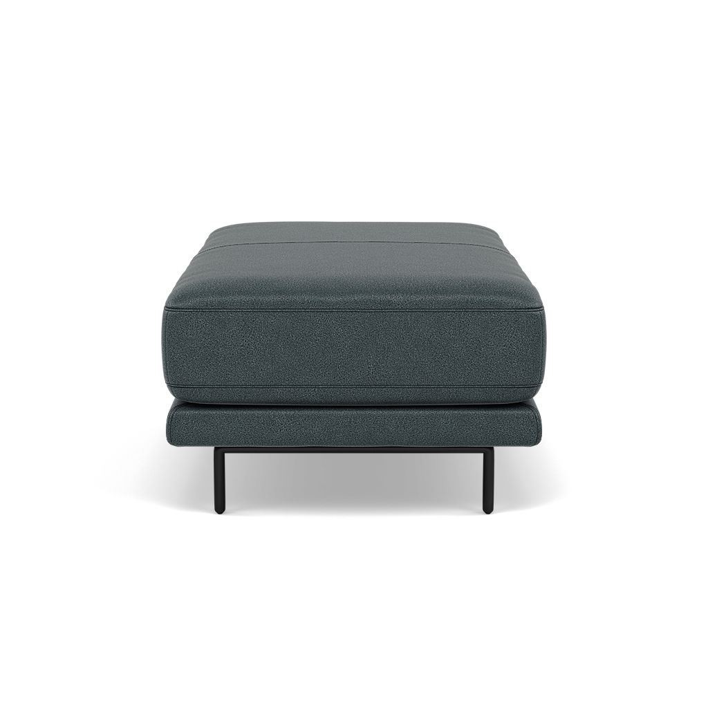 Morris Large Footstool - Rectangular footstool A Fabric — BFA-BLJ-2047 LAKE GREEN, gallery image 2