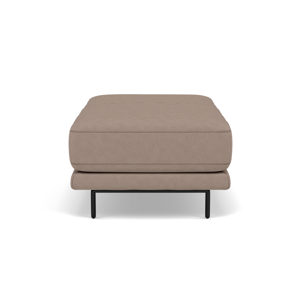 Morris Large Footstool - Rectangular footstool A Fabric — BFA-BLJ-946 SILVER GREY, gallery image 2