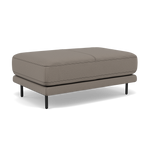 Morris Large Footstool - Rectangular footstool A Fabric — BFA-MAD-03 DARK GREY, gallery image 1