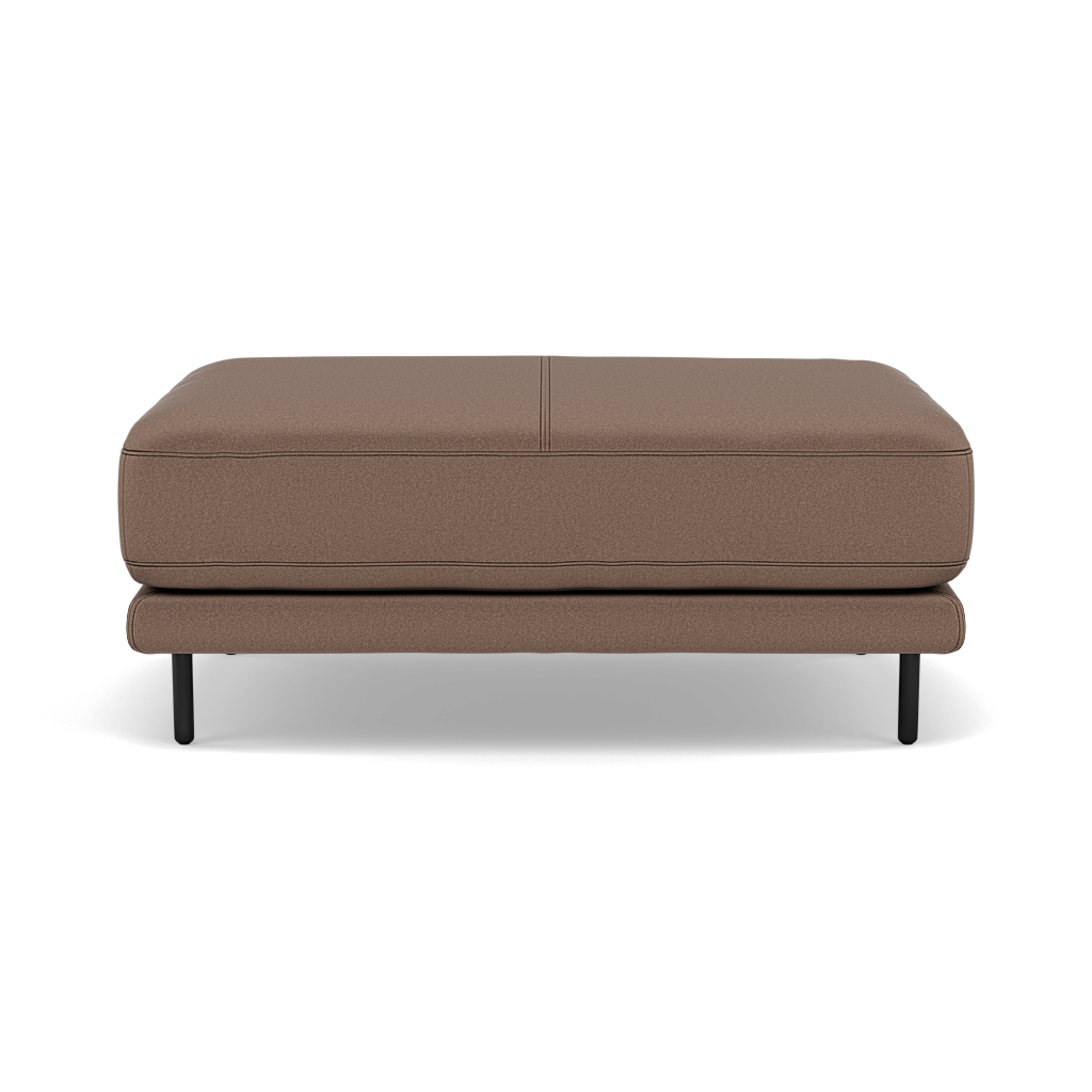 Morris Large Footstool - Rectangular footstool A Fabric Footstools Sterling Home 19 BFA-MAD-05 DARK TAUPE