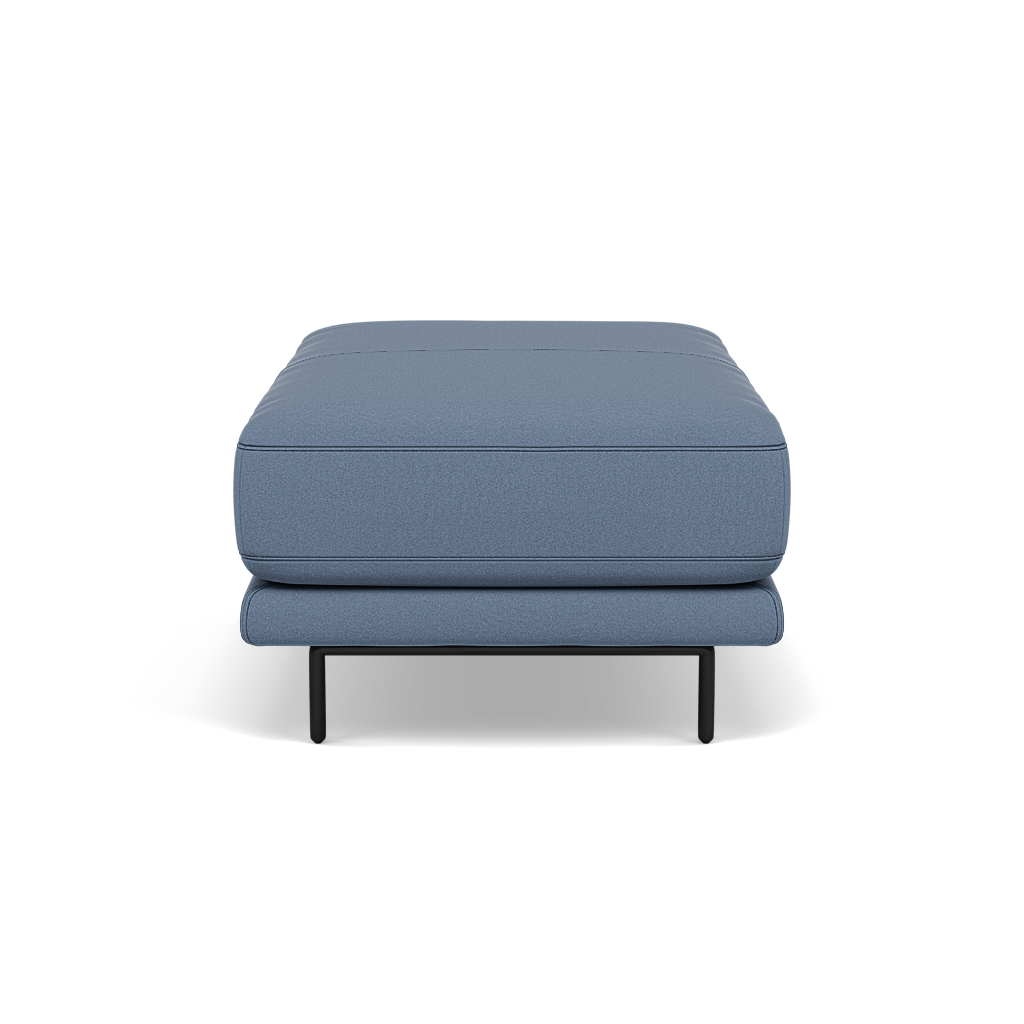 Morris Large Footstool - Rectangular footstool A Fabric — BFA-MAD-08 PACIFIC BLUE, gallery image 2