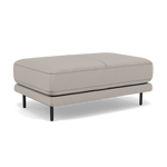 Morris Large Footstool - Rectangular footstool A Fabric — BFAMAD-02 SILVER GREY, gallery image 1