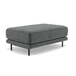 Morris Large Footstool - Rectangular footstool A Fabric — FAB-MEG-20  PEWTER, gallery image 3