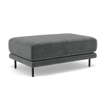 Morris Large Footstool - Rectangular footstool A Fabric — FAB-MEG-20  PEWTER, gallery image 1